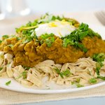 Pasta with Spicy Pea Sauce
