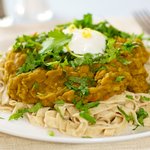 Pasta with Spicy Pea Sauce