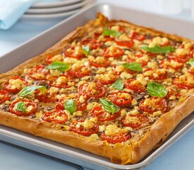 Tomato, Feta and Pesto Phyllo Tart