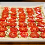 Place tomato slices,