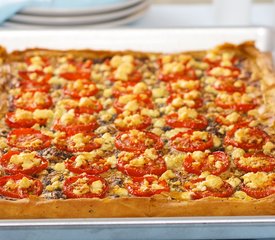 Tomato, Feta and Pesto Phyllo Tart