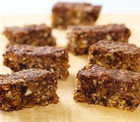 Fruity-Nutty Banana, Chocolate Granola Bars