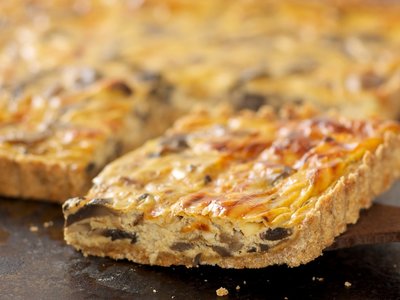 Amazing Sour Cream Mushroom Quiche