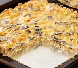 Amazing Sour Cream Mushroom Quiche