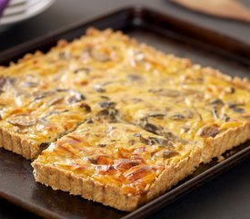 Amazing Sour Cream Mushroom Quiche