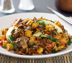 Bok Choy, Mushrooms and Tofu Stir-Fry