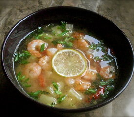 Pineapple and Shrimp Tom Yum Soup