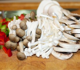 Bok Choy, Mushrooms and Tofu Stir-Fry