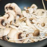Stir in mushrooms, 