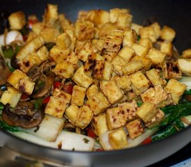 Bok Choy, Mushrooms and Tofu Stir-Fry