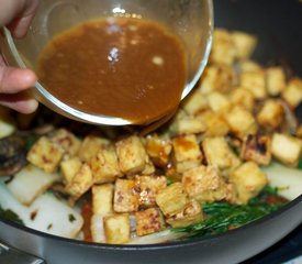 Bok Choy, Mushrooms and Tofu Stir-Fry