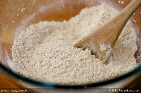 Mix flour and salt.  
