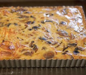 Amazing Sour Cream Mushroom Quiche