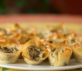 Chevre and Portabello Mushroom Tarts