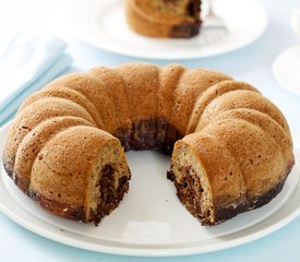 Banana Marble Chocolate Cake