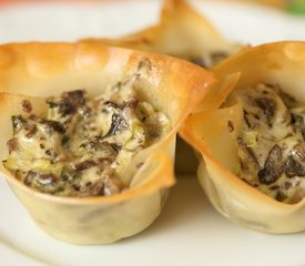 Chevre and Portabello Mushroom Tarts