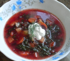 Spring Beet soup (Polish Botwina)