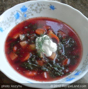 Spring Beet soup (Polish Botwina) recipe