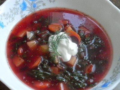 Spring Beet soup (Polish Botwina)