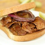 Barbecued Flank Steak Sandwiches