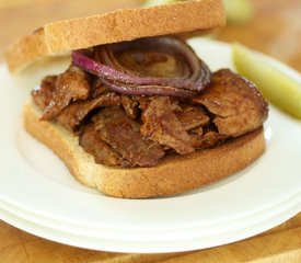 Barbecued Flank Steak Sandwiches