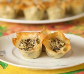 Chevre and Portabello Mushroom Tarts