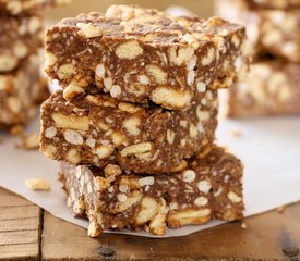 Crunchy Chocolate Peanut Butter and Coconut Bars