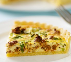 Chorizo Quiche in Cornmeal Crust