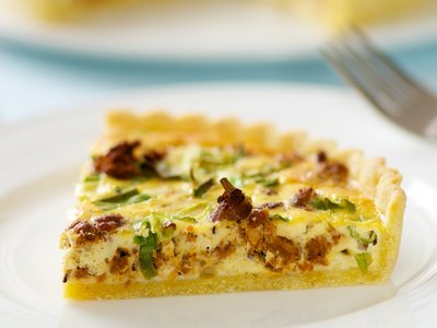 Chorizo Quiche in Cornmeal Crust