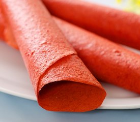 Strawberry, Rhubarb and Pineapple Fruit Leather 