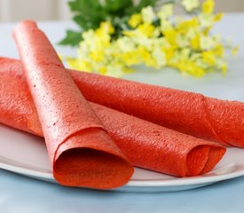 Strawberry, Rhubarb and Pineapple Fruit Leather 