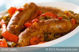 Almost Grandma's Sausage and Peppers recipe