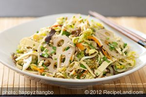 Chinese Veggie Salad with Soy Dressing