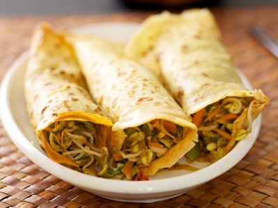 Bean Sprouts Stir-Fry with Bell Pepper and Carrot