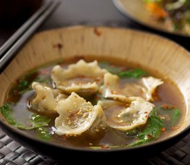 Veggie Jiao Zi (Chinese Dumpling) Soup