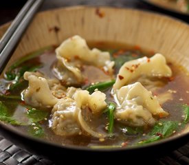 Veggie Jiao Zi (Chinese Dumpling) Soup