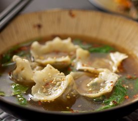 Veggie Jiao Zi (Chinese Dumpling) Soup