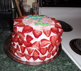 Layered Strawberry Cake