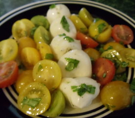 Mini Caprese Salad with Heirloom Tomatoes