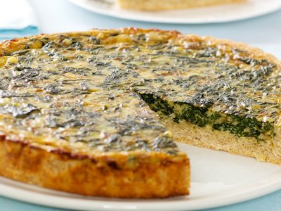 Light Spinach Quiche