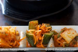 Bibimbap2 (Korean Seasoned Vegetables and Rice with Spicy Sauce)