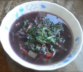 Leek and Potato Soup with Country Ham