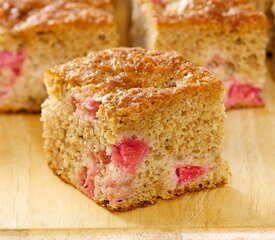 Moist Rhubarb Coffeecake