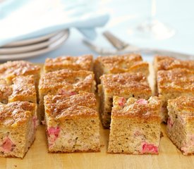 Moist Rhubarb Coffeecake