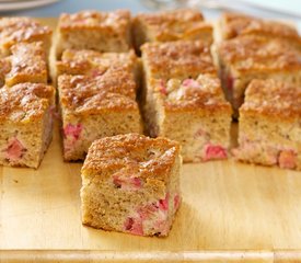 Moist Rhubarb Coffeecake