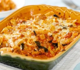 Baked Pasta with Sausage, Tomatoes, and Cheese