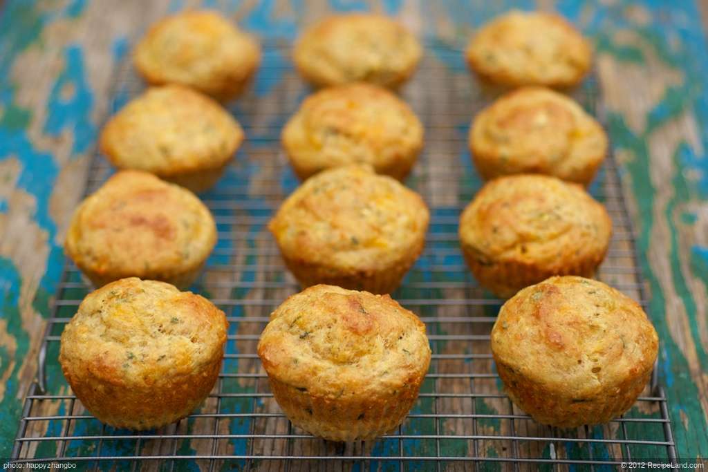 Savory Zucchini Muffins recipe