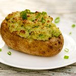 Twice Baked Potatoes with Gouda and Pesto 