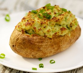 Twice Baked Potatoes with Gouda and Pesto 