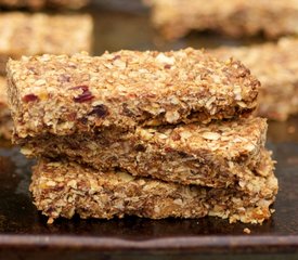 Almond, Peanut Butter and Dried Fruits Granola Bars